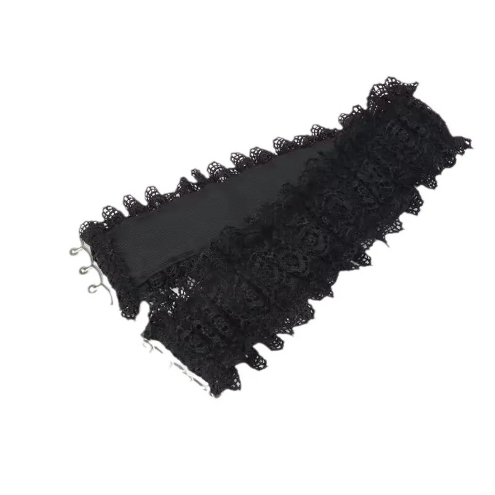 حزام خصر دانتيل فاخر متعدد الاستخدامات بلون سادة مشد خصر مرن بعرض 12 سم وشاح مرن للنساء #1