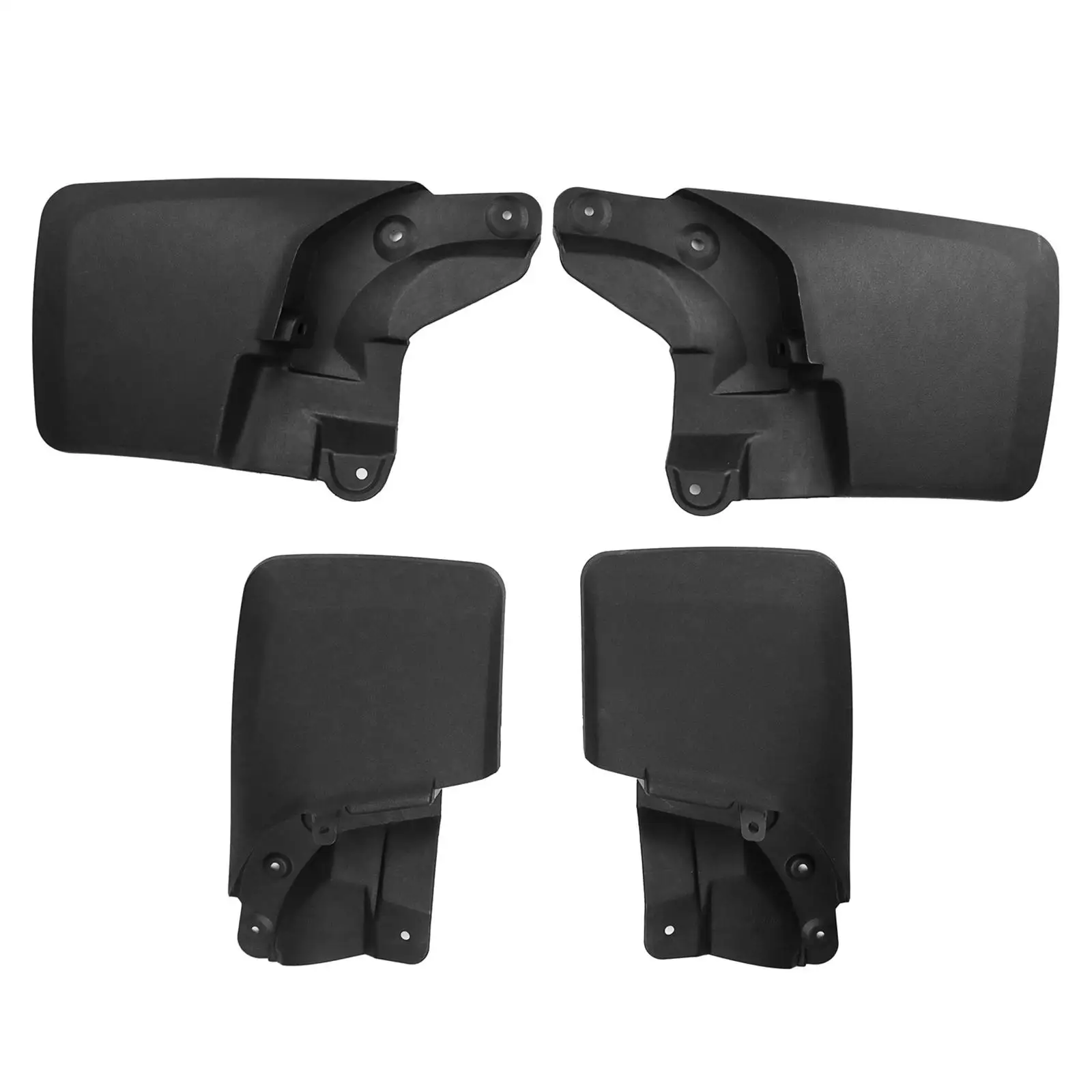 

4 Pieces Front and Rear Set Guards 2016-2021 Mudflaps Replacement, Black