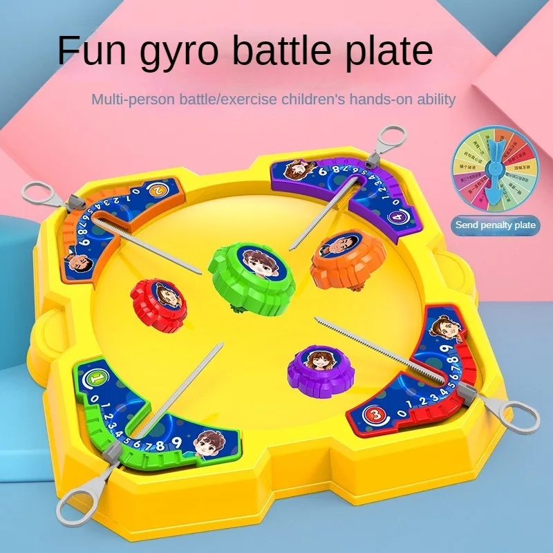 

Desktop Game Gyro Battle Toy Multiplayer Competitive Parent-child Interaction Children's Playground Set Toys Christmas Gift