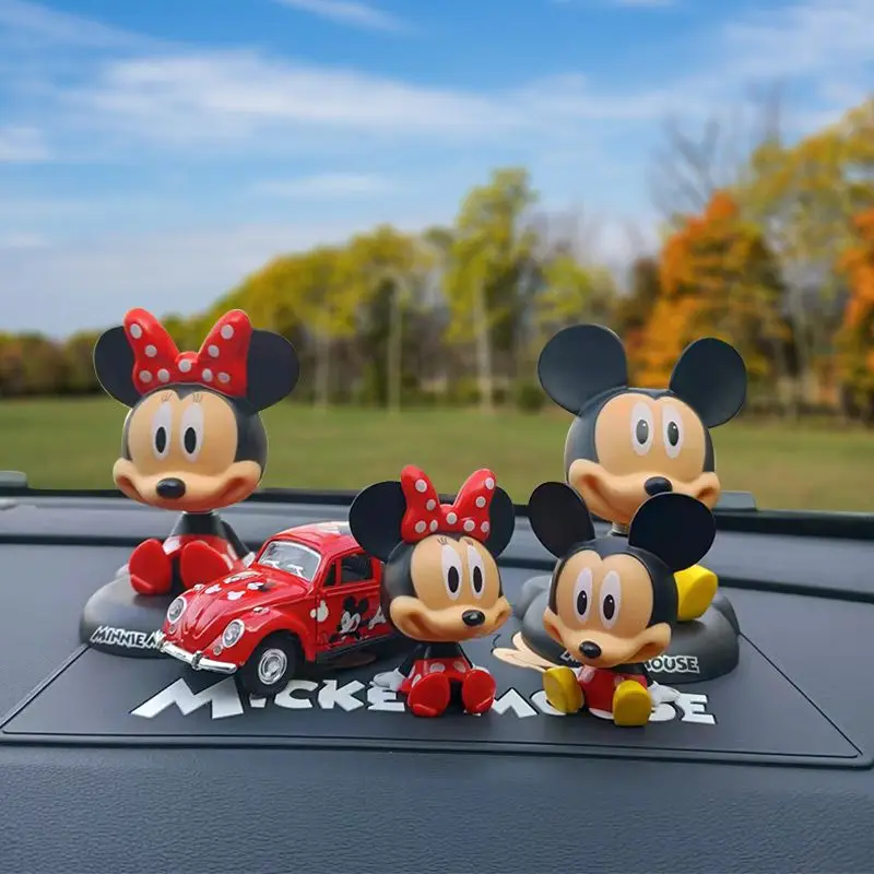 

Disney Mickey Minnie Car Center Console Balloon Anti-slip Mat Decoration Combination Car Interior Anime Theme Decoration