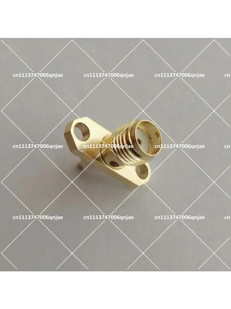 10pcs SMA-KFD46 Gold Plated 6GHz Panel Fixing 12.2mm Hole Spacing Flange SMA Female RF Connector