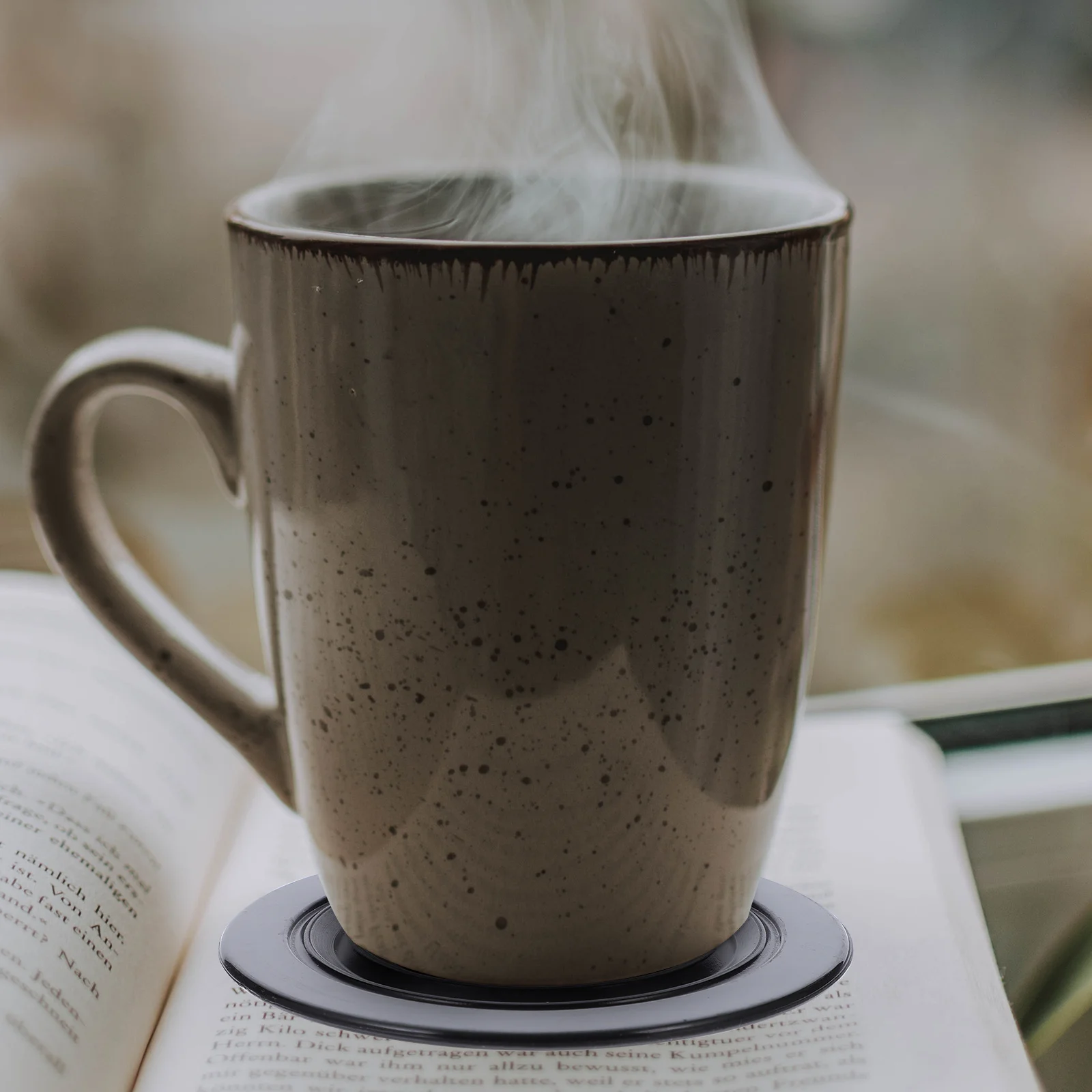 

4Pcs Round Silicone Coasters Insulated Drink Coaster Set for Teacup Heat Resistant Non-Slip Kitchen Coasters Home Patio Use Easy