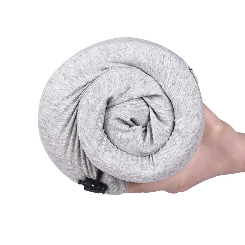 Memory Foam U-Shaped Pillow Storage Box Ice Silk Air Travel Pillow Nap Pillow Summer Cool Travel Neck Support U-Shaped Pillow