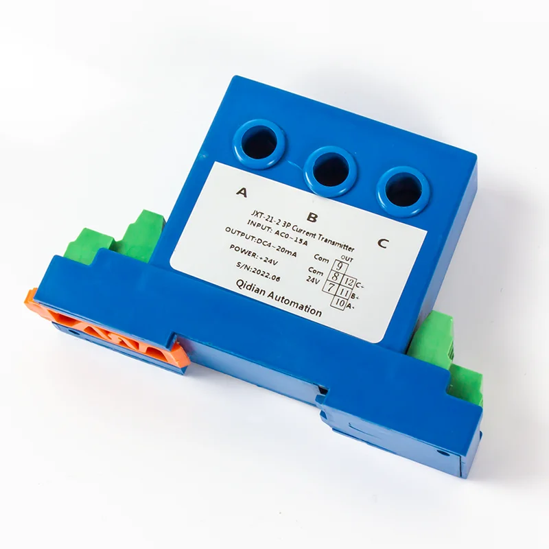 

4-20mA 0-20mA 0-10V 0-5V Output Current Sensor 3 Phase AC Current Transducer 3 AC 0-50A High Linearity AC Current Transmitter