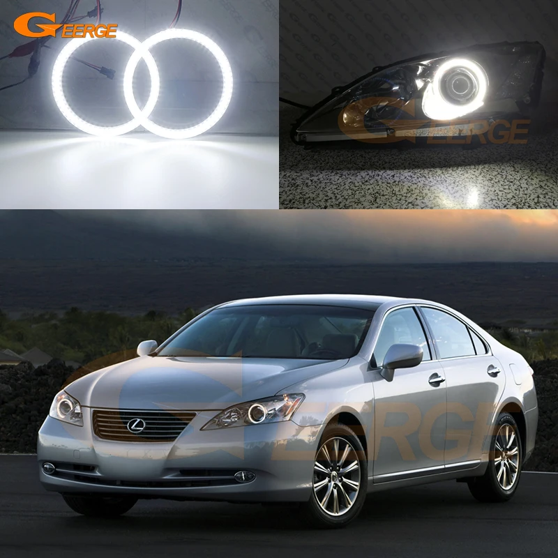 

For LEXUS ES 350 ES350 2007 2008 2009 Ultra Bright SMD LED Angel Eyes Halo Rings Kit Day Light