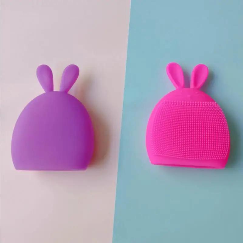 Silicone Bunny Cleansing Brush Multifunctional Rabbit Facial Cleaning Brush Manual Massage Brush Shampoo Brush Facial Care Tool