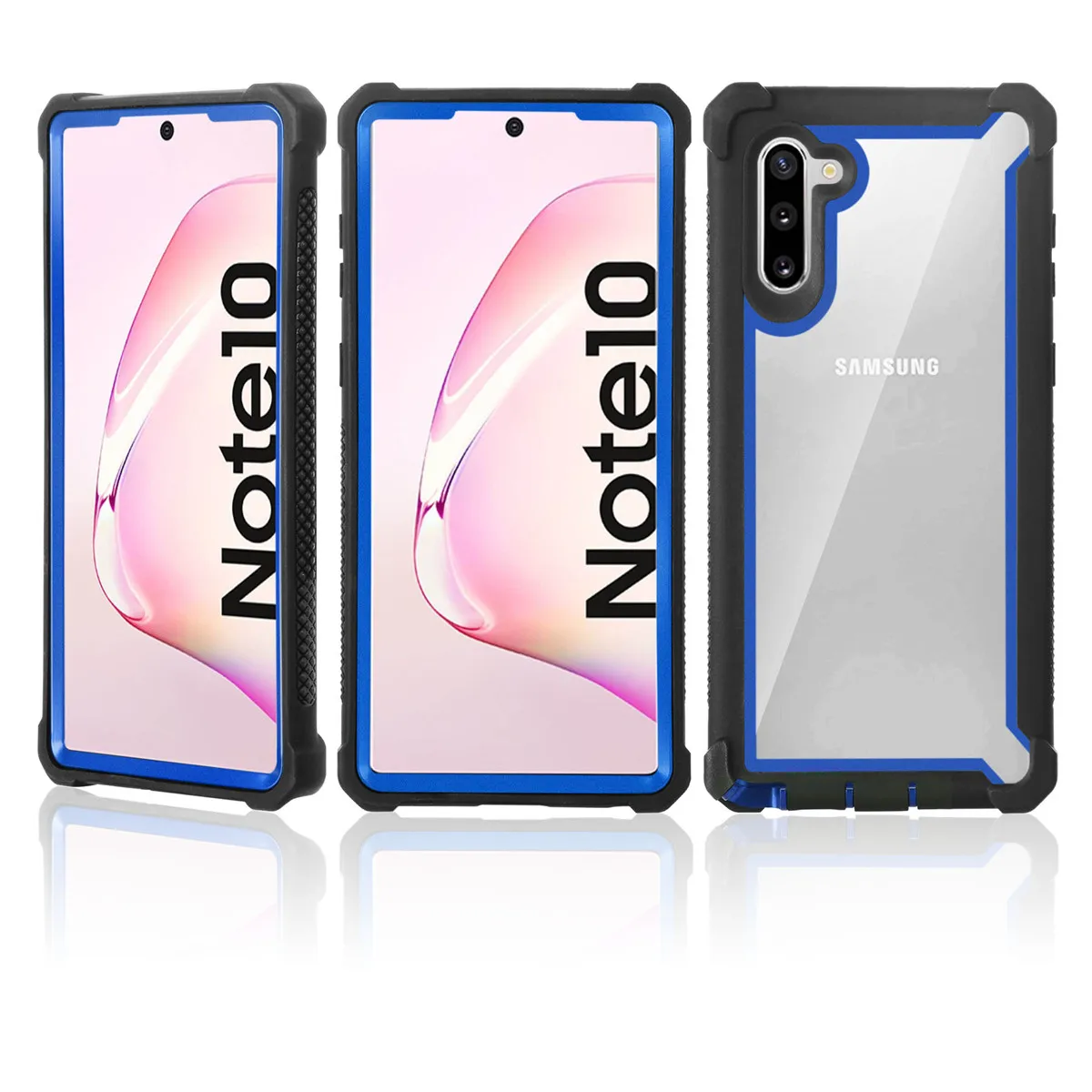 Hybrid Dual Layer Shockproof Acrylic Phone Case for Samsung Galaxy Note 10 9 20 S25 S24 S23 Ultra S22 S21 S20 S10 Plus Clear TPU