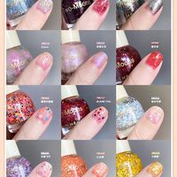 Two Moons 10ml Water-Based Peel Off Nail Glitter Nail Lacquer Quick Drying Nail Art All For Manicure Regular Nail Long Lasting