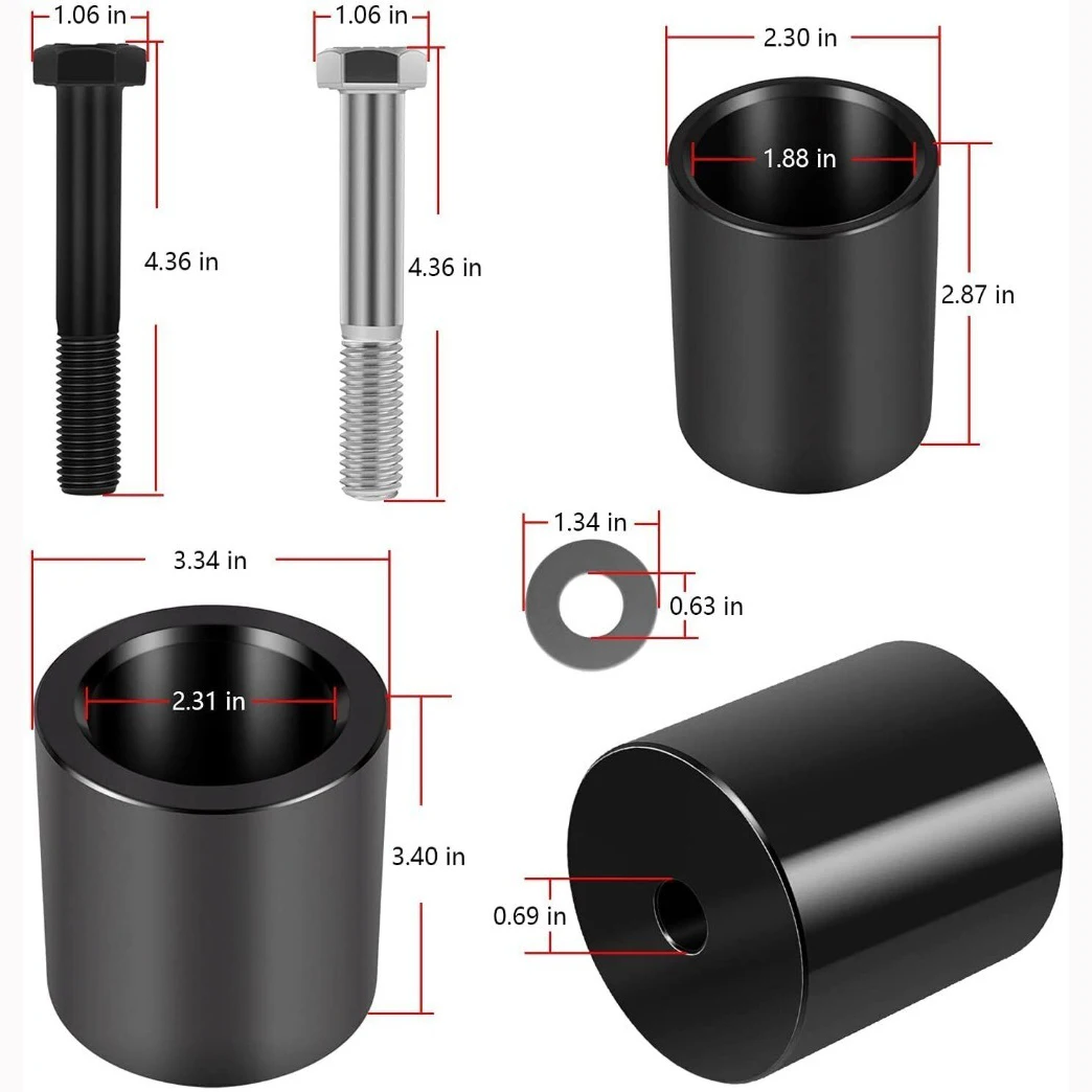 JDG10549 Crankshaft Front Oil Seal Installer Tool Set for John Deere Servicegard Car Accessories