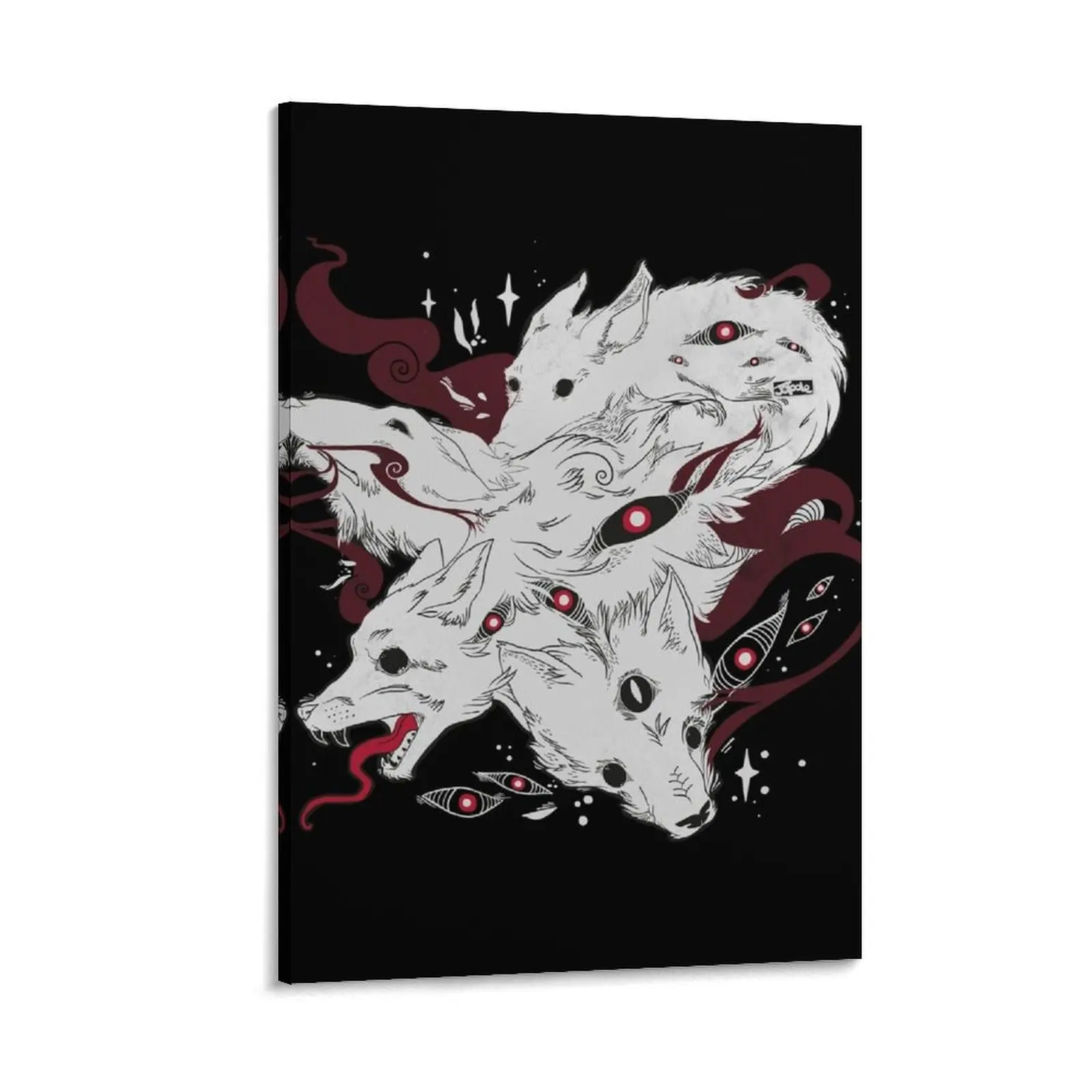 

Wild Wolves With Many Eyes Canvas Painting house decorations decorative wall poster