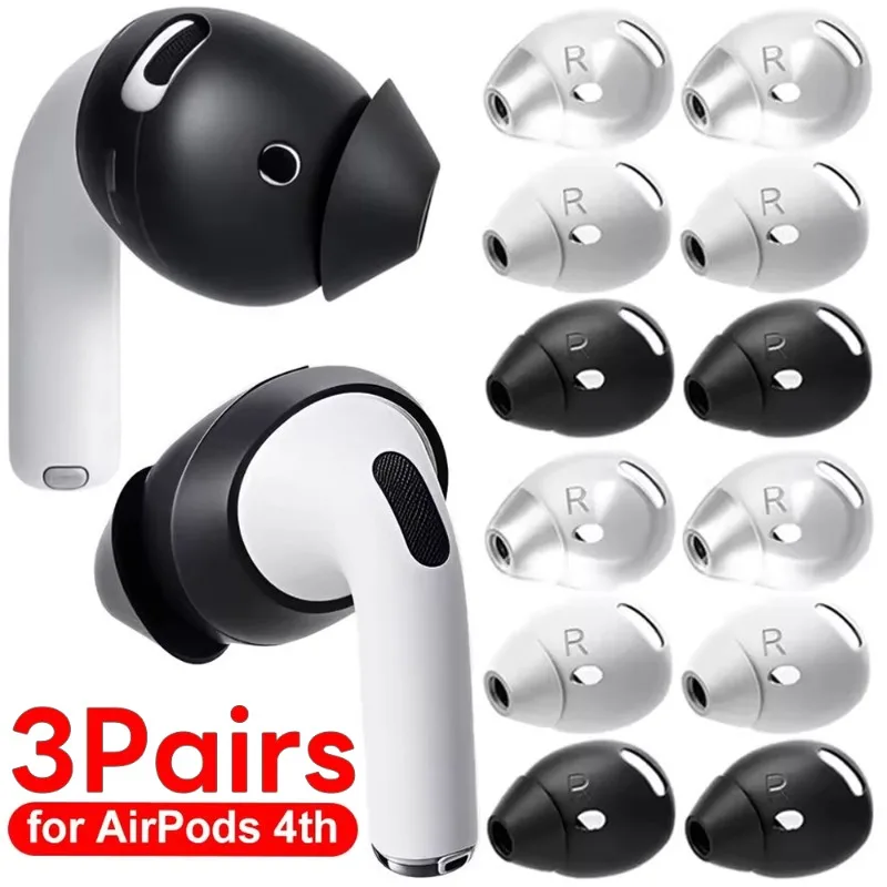 Embouts d'oreille Anti-perte, housse en Silicone pour Apple AirPods 4ème couverture, embouts antidérapants pour AirPods4, manchon de protection, bouchons d'oreilles
