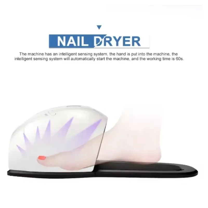 Mini Nageltrockner LED Schnell Trocknend Nicht Schwarz Hand Fuß Öl Kleber Backen Fingernagel Lampe Uv Led Lampe Wärme Werkzeuge Kunst