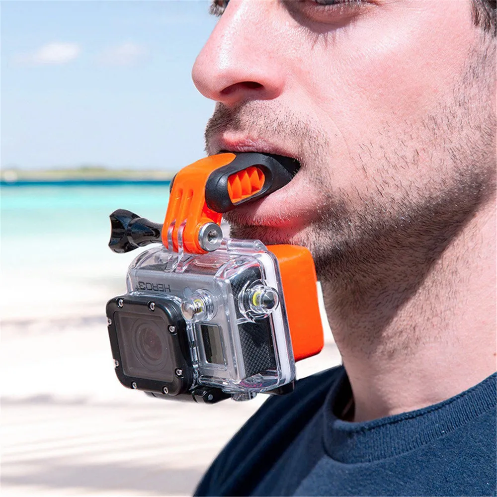 For Gopro 11 Accessories Surfing Shoot Surf Dummy Mouth Teeth Braces Holder Mount Kit For gopro /DJI Action 3/Insta360 X3 Camera