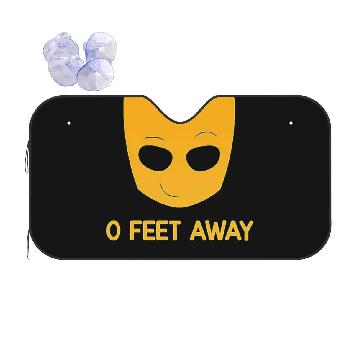 

Grindr Zero O Feet Away Sunshade Windscreen Car Front Windshield Window Sun Visor Accessories Covers