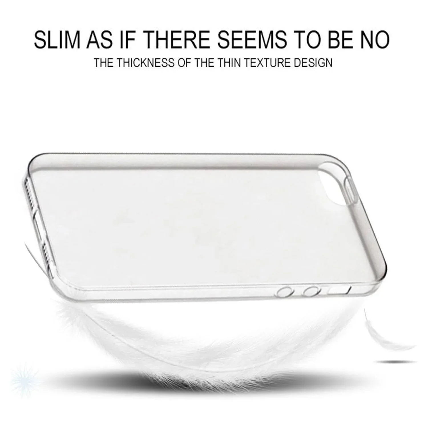 Clear Silicone Soft TPU Cover For iPhone 5S SE 2016 SE 2020 SE 2022 iPhone 6 7 iPhone 8 Transparent Coque Cases