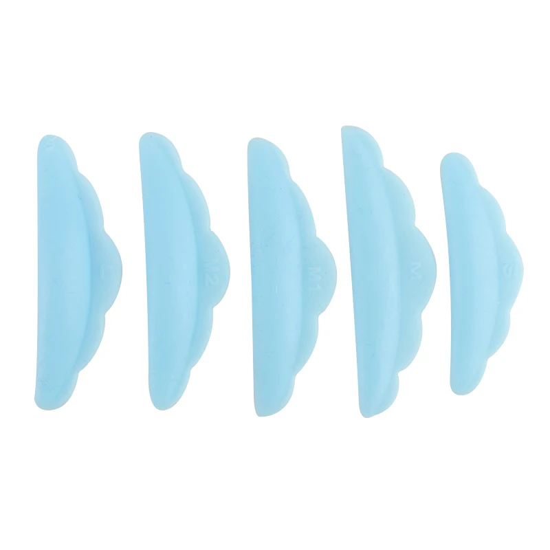 5 paia Kit per sollevamento ciglia Ciglia in silicone Perm Pad Estensione ciglia Ascensore Shield Aste 3D Ciglia Bigodino Applicatore Strumenti di trucco