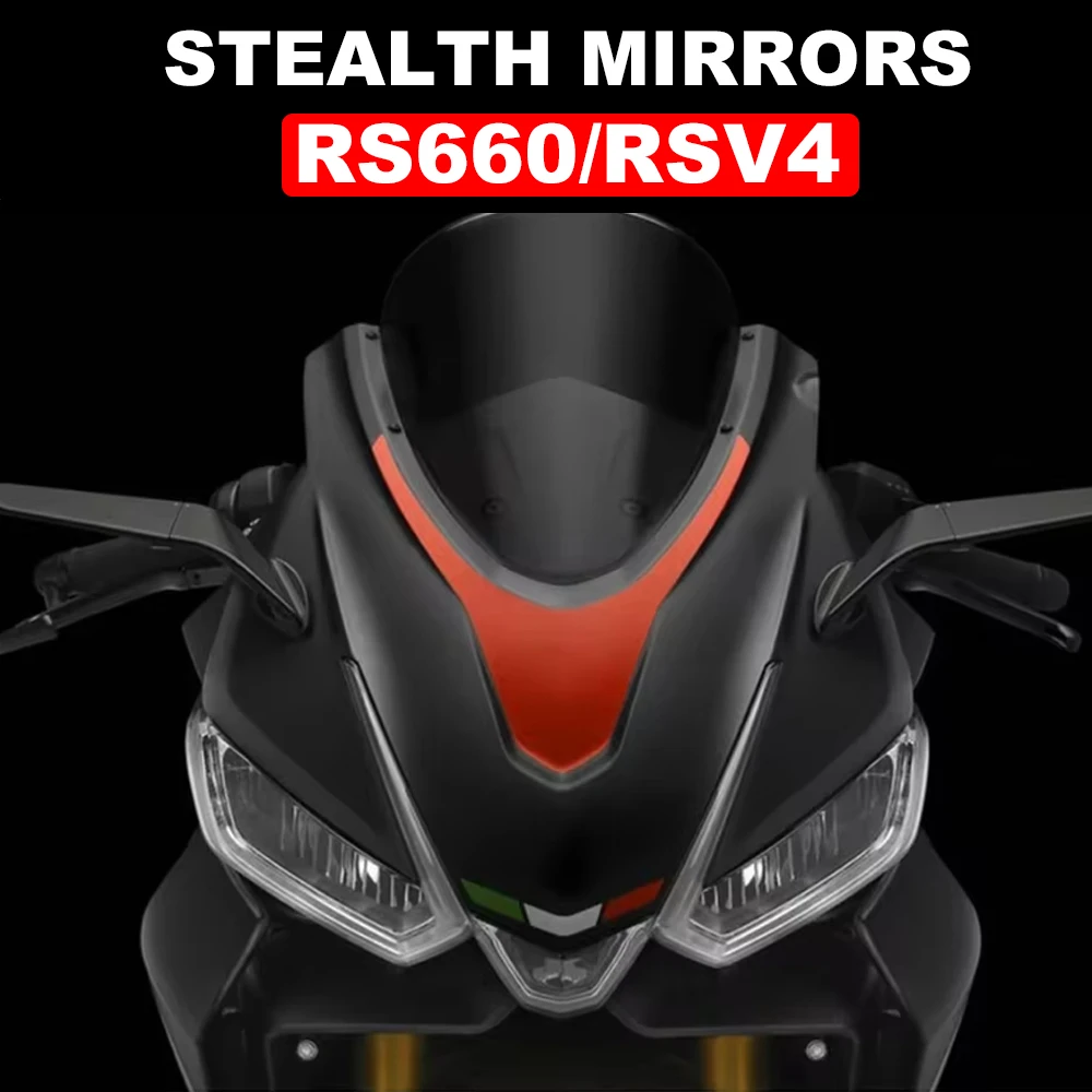 

For APRILIA RS660 RSV4 1100 Motorcycle Stealth Mirror RS 660 Rearview Mirrors Fit Sports Winglets Mirror Kits Adjustable 2021-