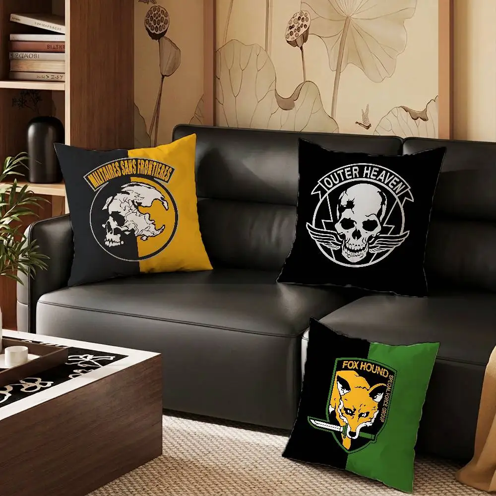 M-Metal Gear S-Solid Pillow Case Pillow Case Living Room Sofa Cushion Cover Suitable For Home Bedroom Room Decoration