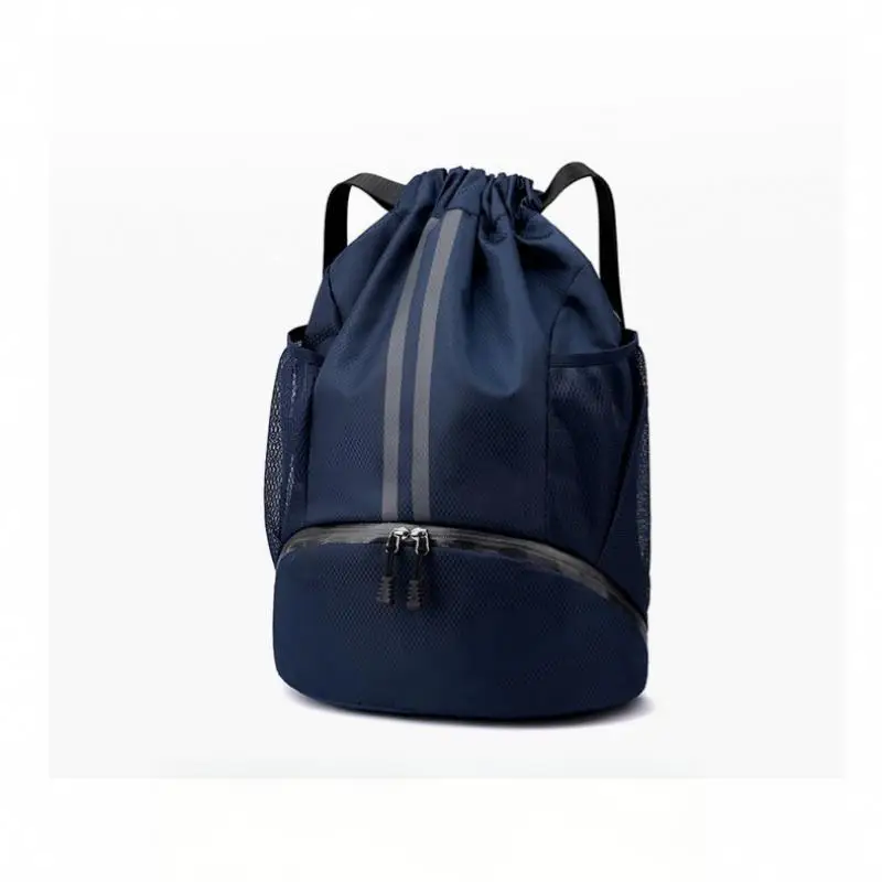 Basketball Swimming Bag Wet Dry Separation Shoe Compartment Lightweight Waterproof Nylon Gym Training Drawstring Backpack