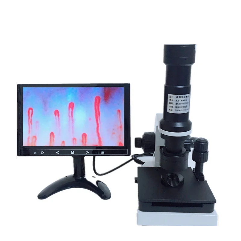 

Factory supply 400X microcirculation detector video microscope with 9 inch high definition display TX-XW990