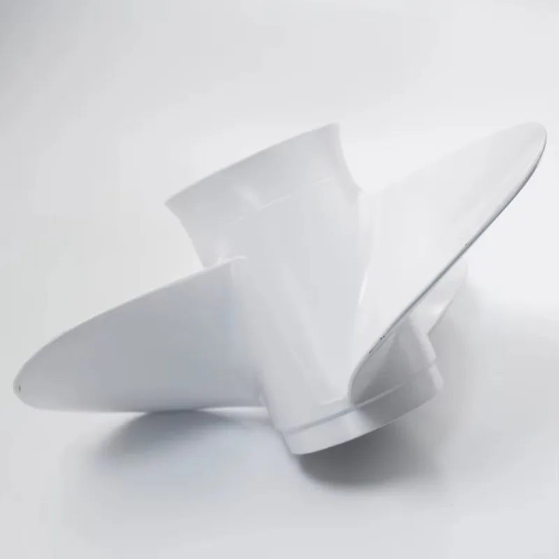 3 Blades Aluminum Marine Outboard Boat Propeller For Outboard Engine 25-60HP 13 Tooth Spline RH White 10 1/4'' - 12 1/4''