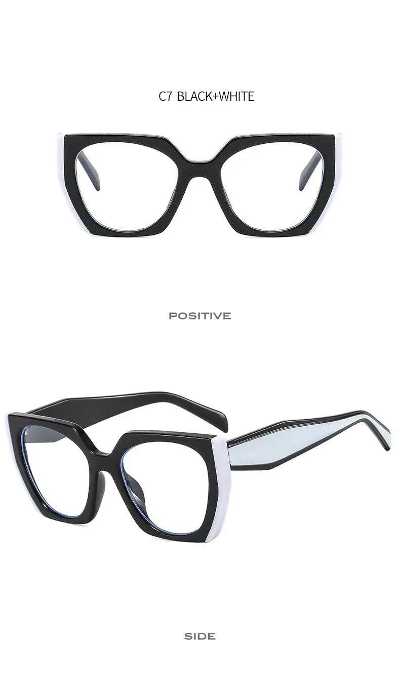Luxus Marke frauen Sonnenbrille Mode Cat Eye Polygon Elegante Sonnenbrille Damen Vintage Brillen UV400 – Detail 15