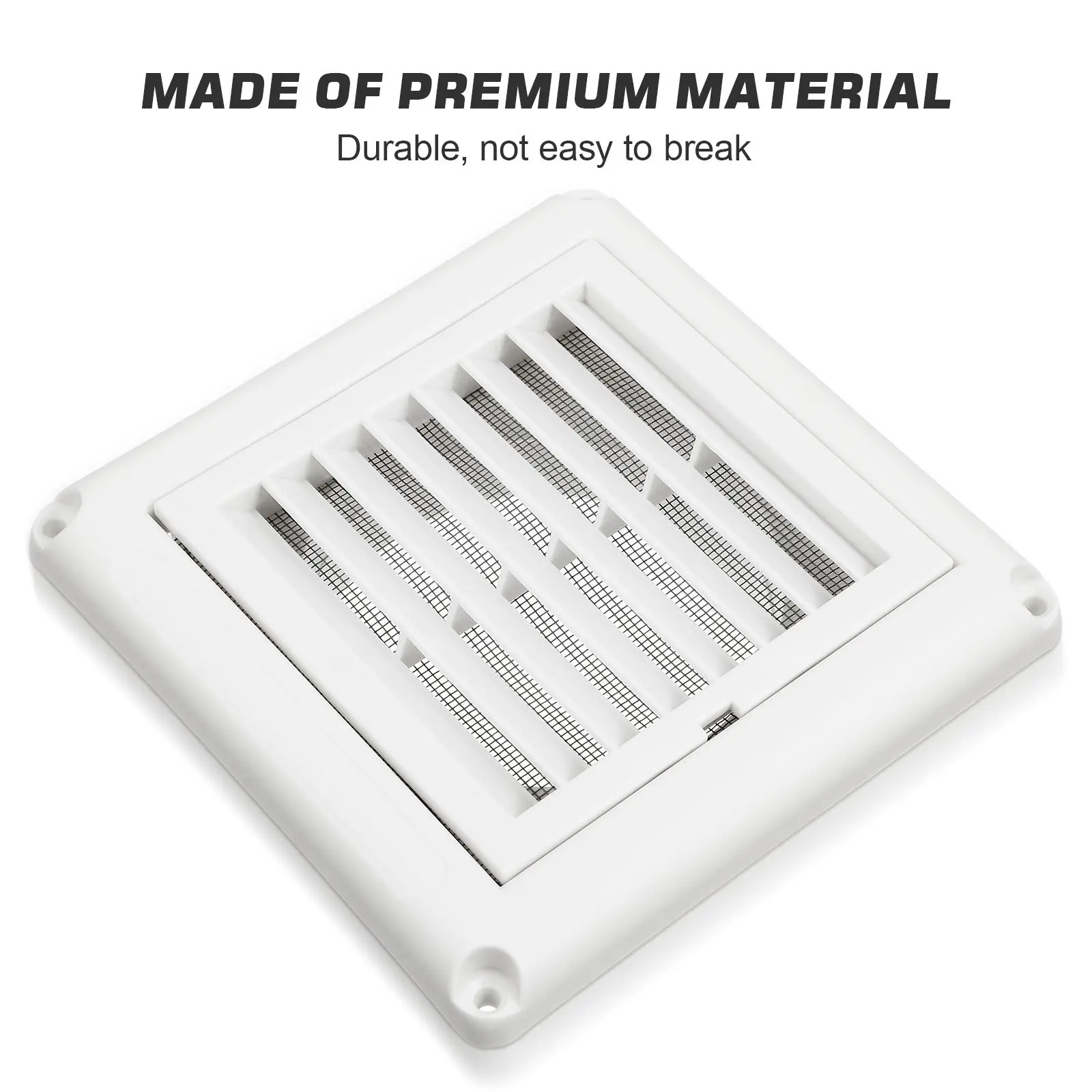 Coperture per sfiato Filtro bianco a maglia fine Filtro chiudibile per registro con foro a parete per aria condizionata per la casa