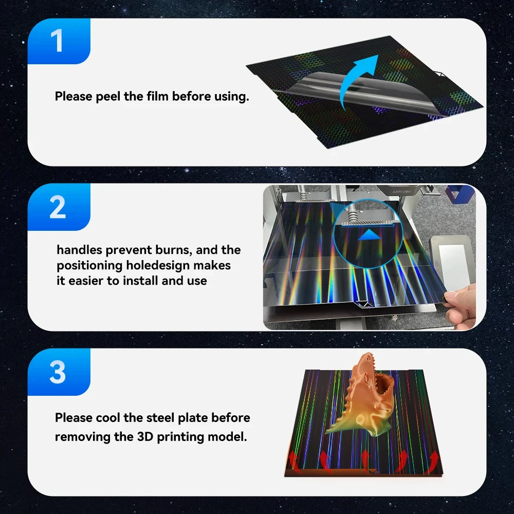 K1 Max Build Plate For Creality K1C Bed Creality k1 Build Plate H1H PEO PEY PEI Sheet 235x235 310x315 Ender 3 S1 Ender 3 V3 Se view 4