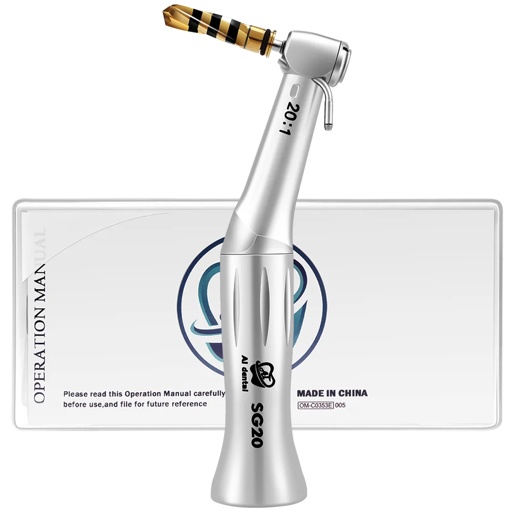 

impla nt Handpiece Contra Angle 20:1 Reduction External Cooling Low Speed D ental impla nt Motor SG20