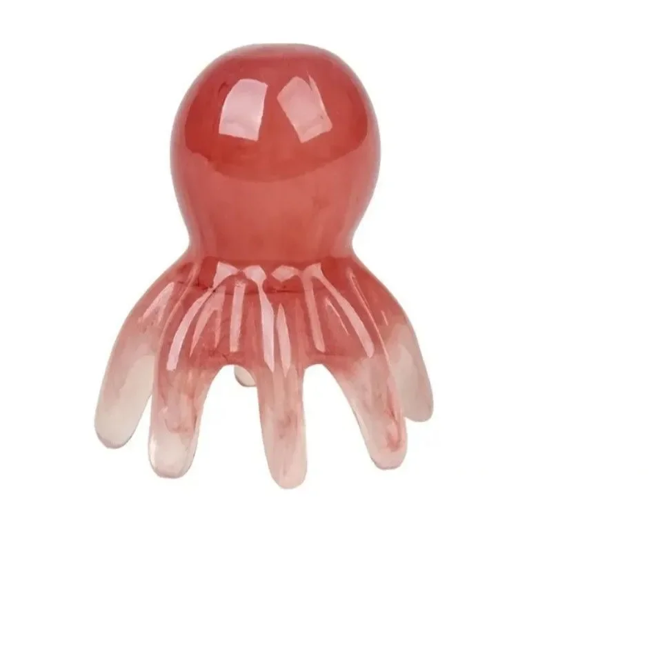 Leuke Hars Octopus Kam - Schrapen Hoofdhuid Massager Haarverzorging Tool voor Meridiaan Schrapen Acupunctuur SPA Gua Sha Gezondheid Massage