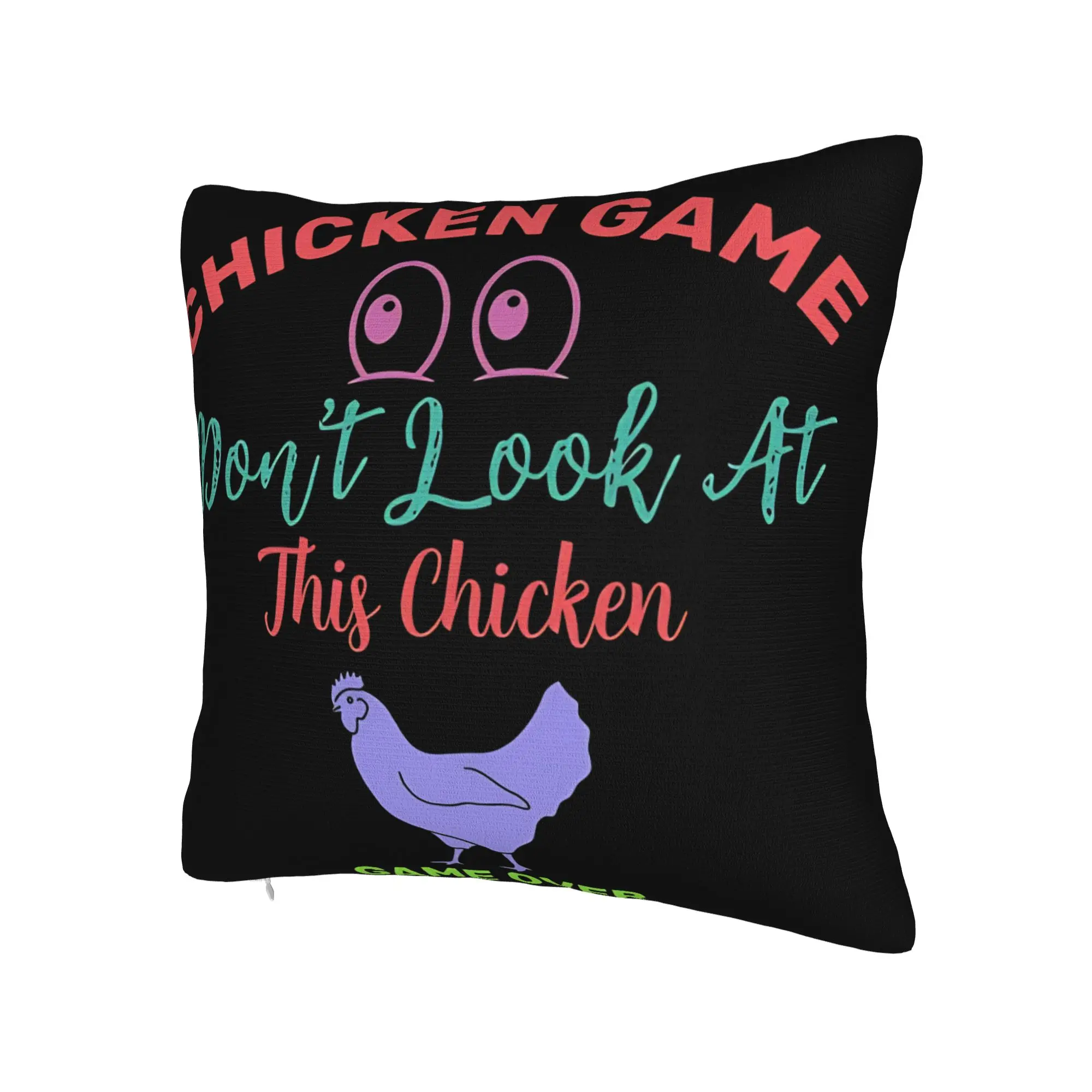 Chicken Game Dont Look At The Chicken Pillow Cover Printed Cushion Cover Decorations  Pillow Case Cover Chair Multiple Sizes