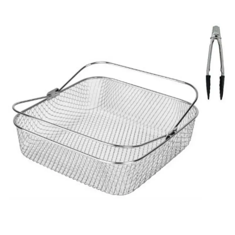 [B25B!】 Stainless Steel Mesh Basket For Instant Vortex COSORI 5.8- 6QT Air Fryer Accessories Basket With Handle Deep Fryer Parts