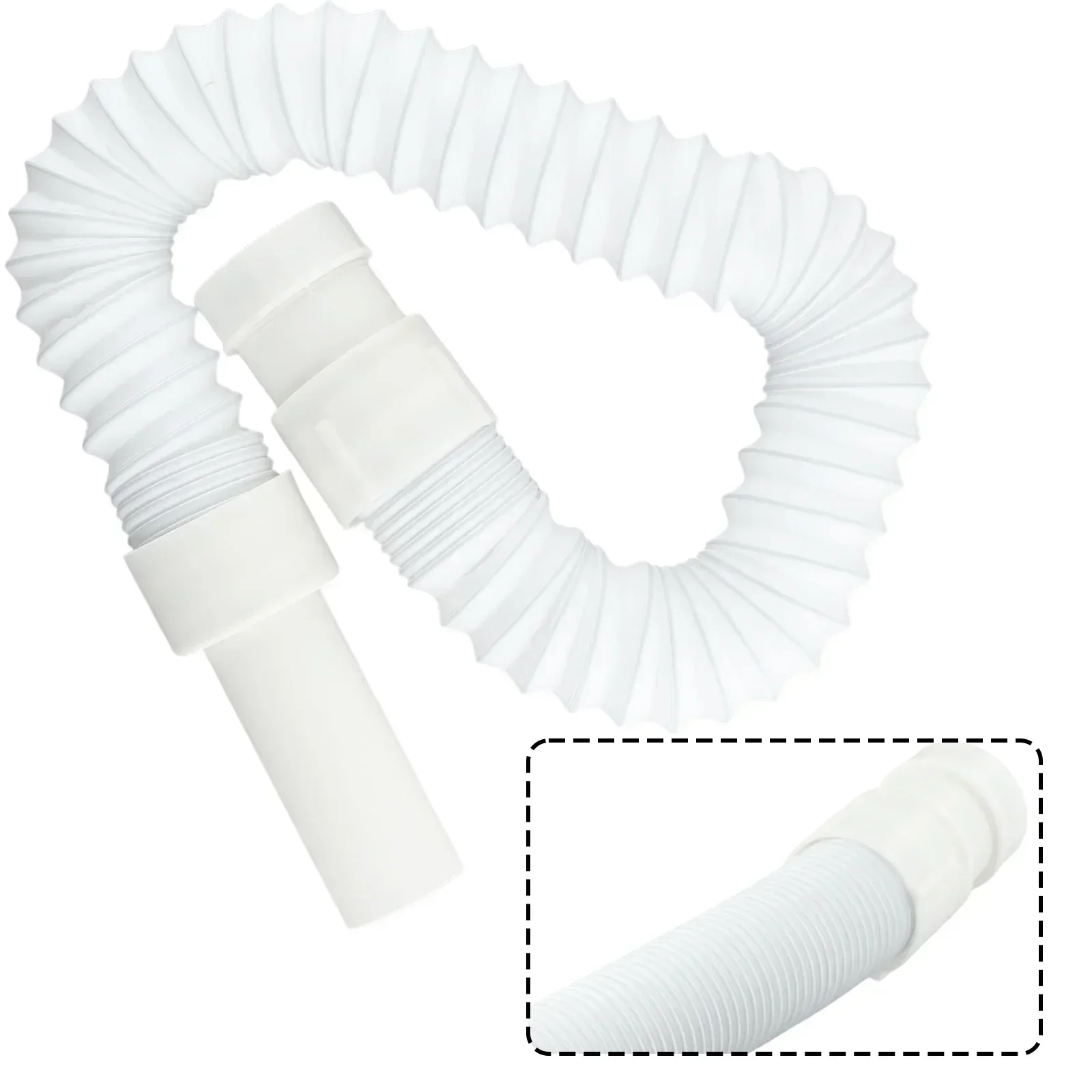 

1* Waste Pipe Flexible Bathroom Sink Drain Downcomer Hose Waste Pipes Overflow Pipes Waste Pipe Trap Connector