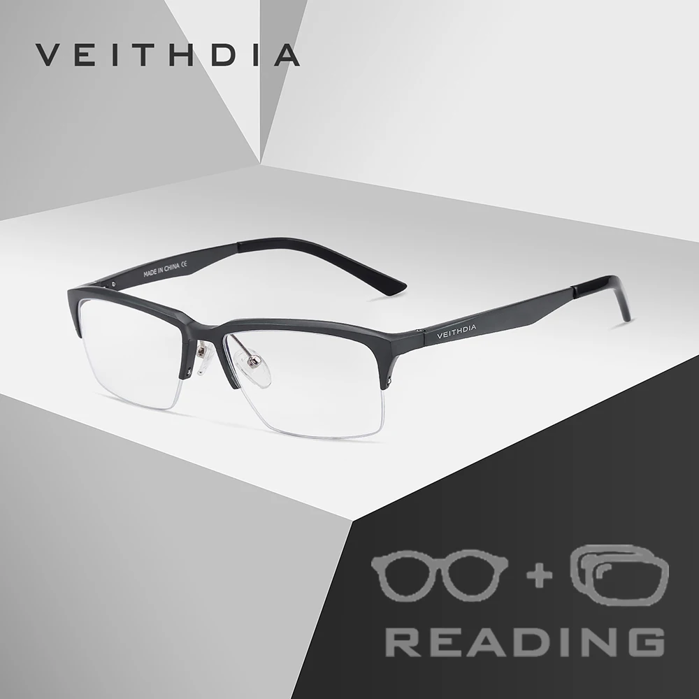 

VEITHDIA ретро очки для чтения анти-синий свет очки оптическая алюминиевая магниевая оправа TR90 очки поликарбонатные линзы R87270