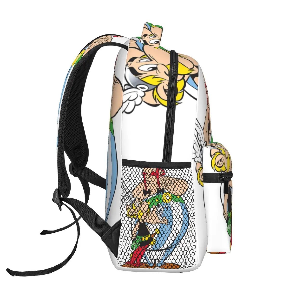 Asterix e Obelix Mochilas para meninos e meninas Mochilas escolares de grande capacidade Mochila para estudantes Mochila para laptop dos desenhos animados