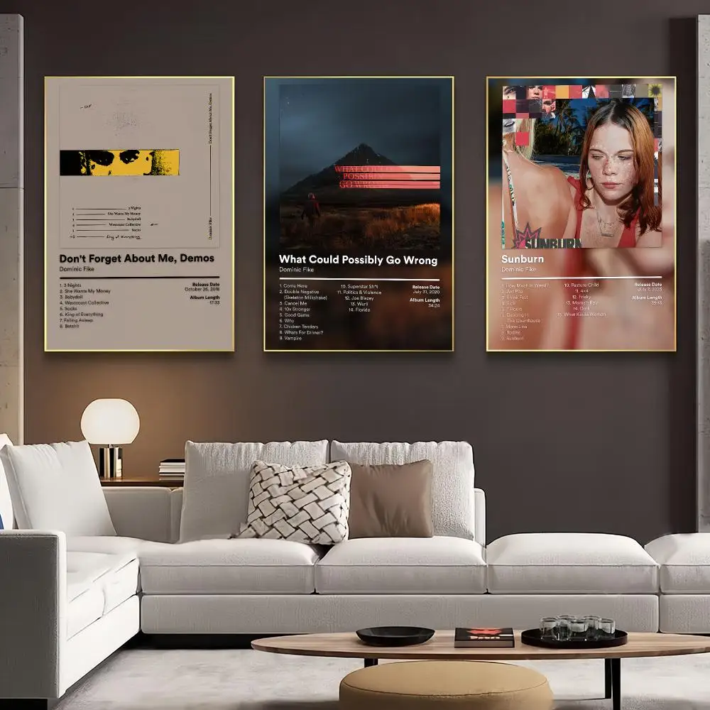 Singer Dominic Fike Album Poster HD Wall Art Aesthetic Home Decor for Living Room Bedroom Café Office Stylish Gift