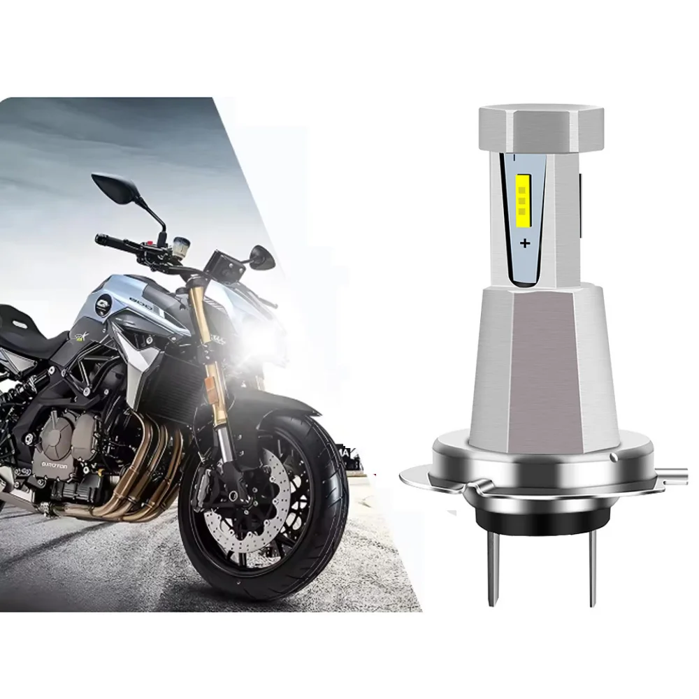1Pcs H7 LED Motorcycle Headlight Bulb CSP For Car Motorcycle H7 Hi/Lo High And Low Beam Motorbike Headlamp 12V 24V