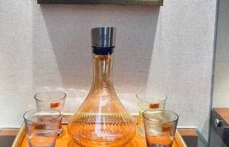 

H handmade crystal cup gift box 5-piece set of wine decanter, barware, high-end color living room