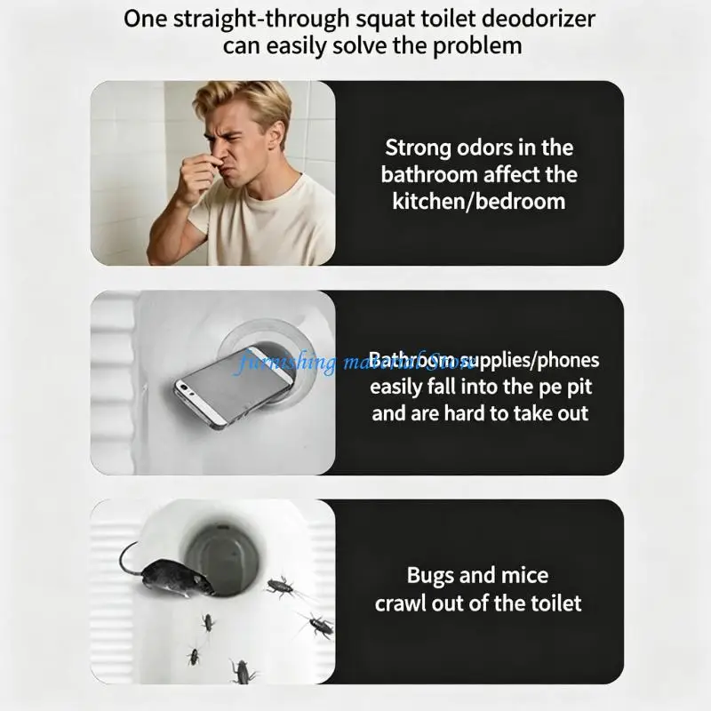 Y5GD Odor Resistant And Bugs Proof Bathroom Sink Drain Stopper Strong Alloy Material Toilet Drain Cover for Long Service Use