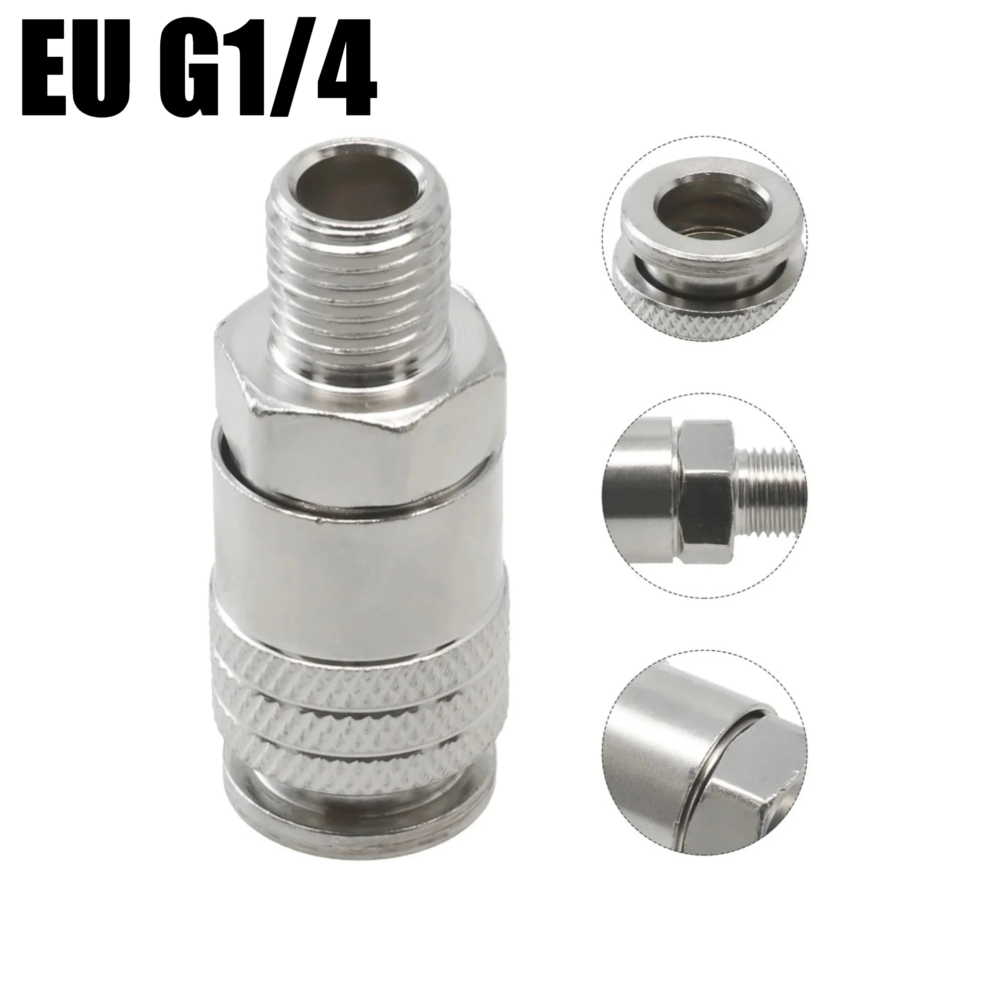 

Air Compressor G1/4 Male Thread Pneumatic Fittings Adapter Metal Quick Connector EU Standard For Air Power Tools Accessories