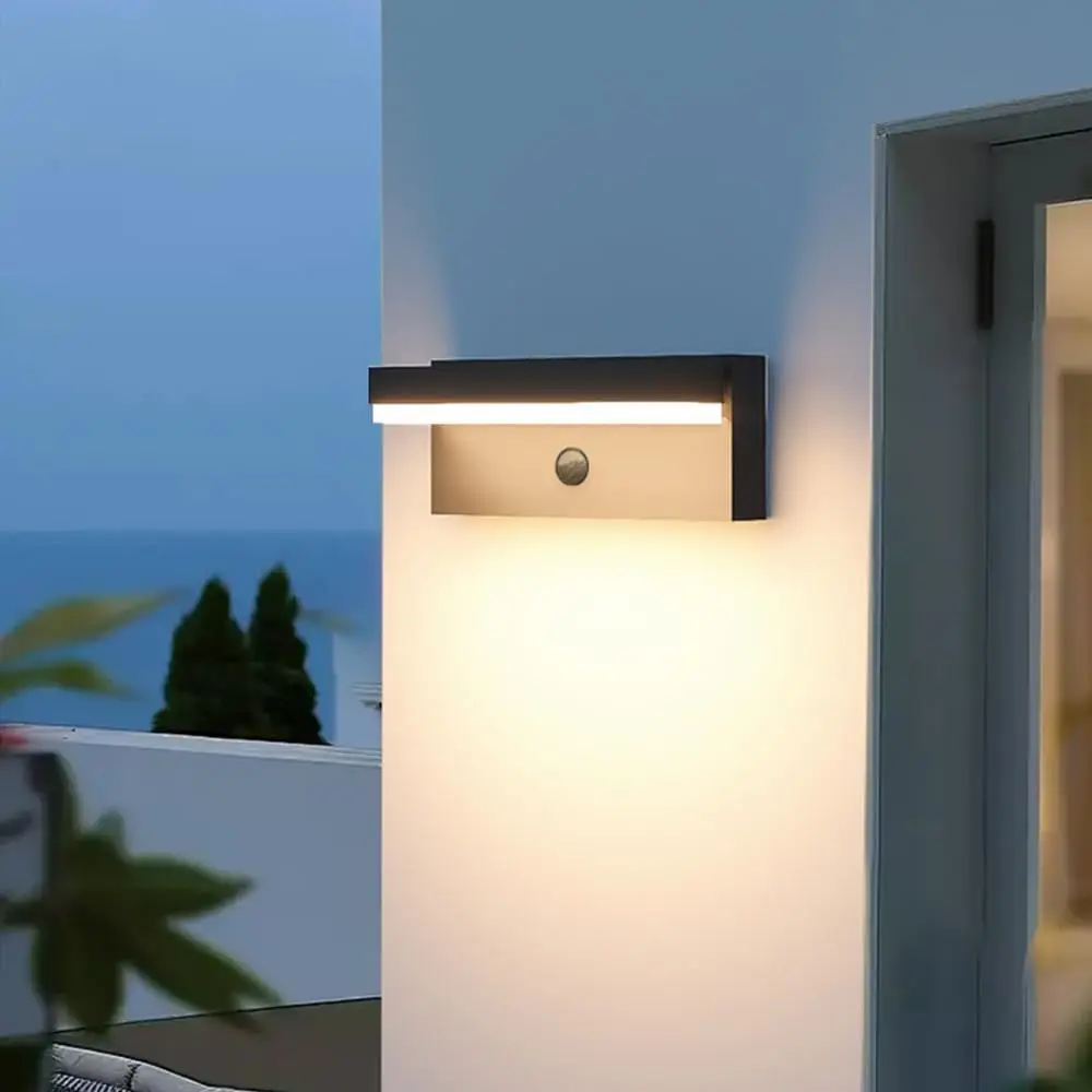 

Outdoor Solar Wall Light, Solar & USB Charging, Dusk to Dawn Sensor, 2 Modes, IP54, Rechargeable Patio Fence Light