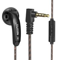 YD30 3.5mm HIFI Music Wired Earbud 15.4mm Dynamic Microphone Earphone Vido Classic Heavy Bass Flat Head Headphones