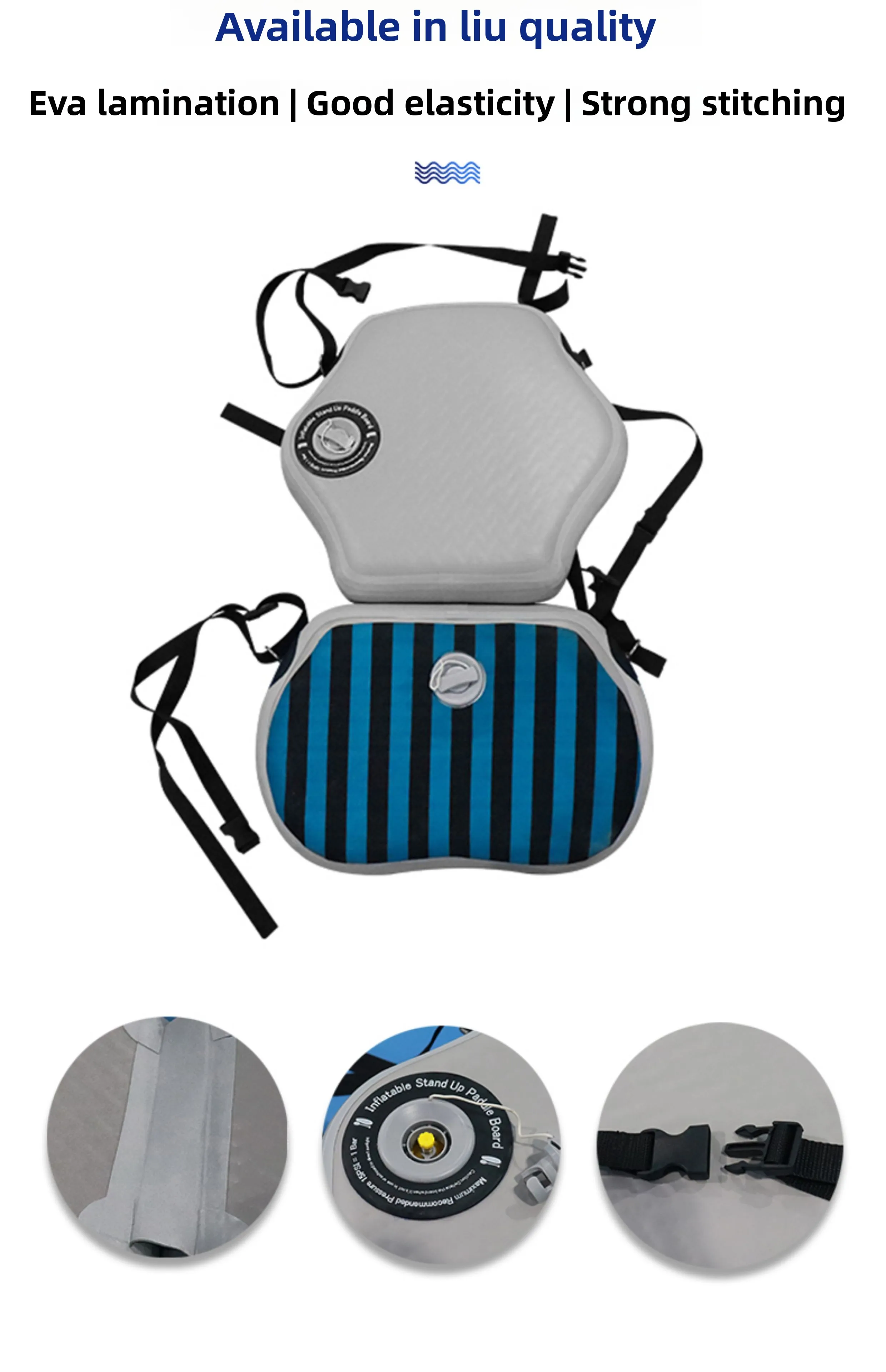 pvc-surf-paddle-board-inflatable-seat-kayak-canoe-waterproof-backrest-seat-cushion-fishing-boat-adjustable-seat