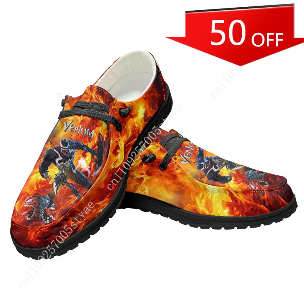 

Marvel Venom Casual Shoes Mens Womans Flat Shoe Breathable Outdoor Lightweight Footwear Couple Custom Made Shoes