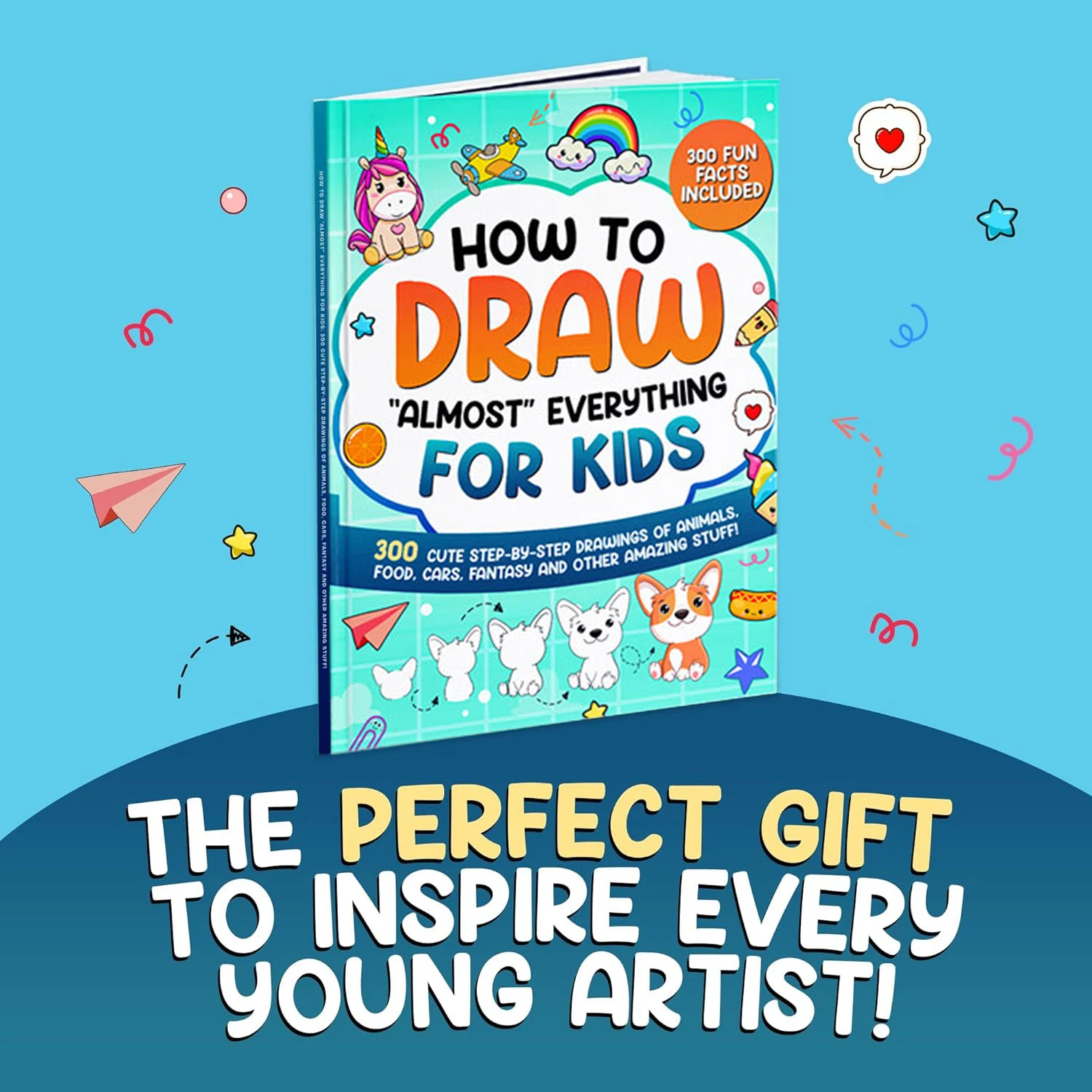 

Рисуйте почти все для детей: художественная книга Step-by-Step, фэнтезийные машинки с едой животных, простые практические раскраски