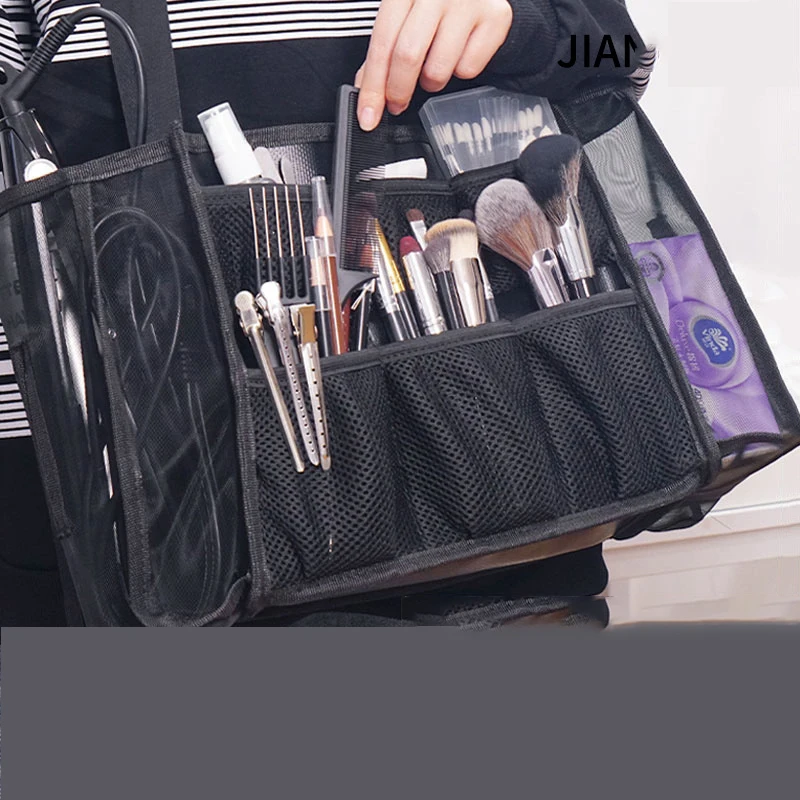 1Pc Large Capacity Makeup Brushes Bag Multi-function Cosmetic Handbag Professinal Makeup Artist Portable Divider Organizer Case