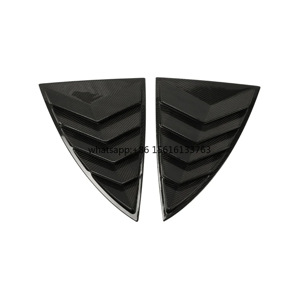 

Rear Side Window Louvers Spoiler Window Shade Air Vent Scoop Cover for Tesla Model Y