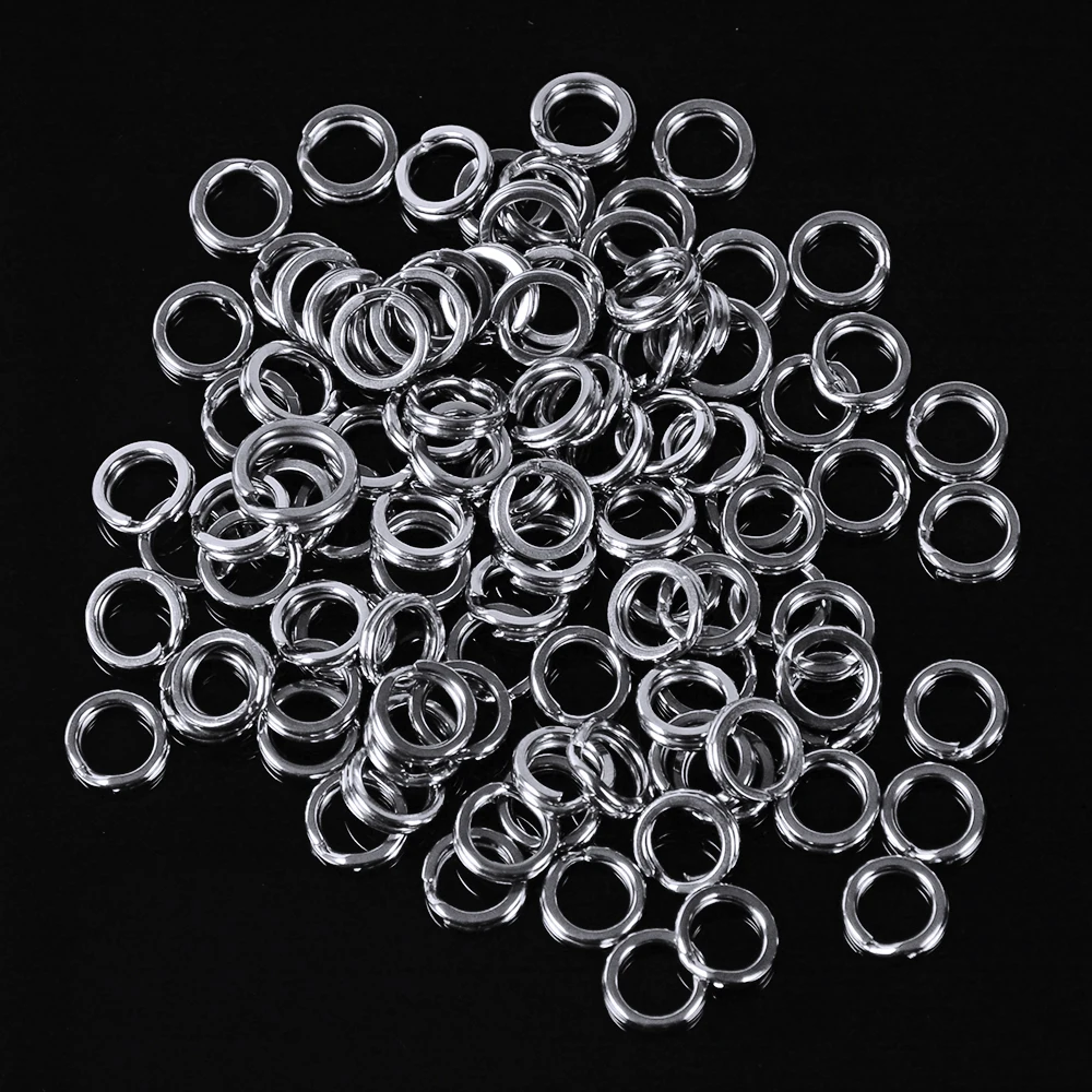 PROBEROS 200 Stück 0 # -12 # Edelstahl Angeln Split Ringe Glatte Link Salzwasser Süßwasser Angelgerät Zubehör Großhandel – Detail 8