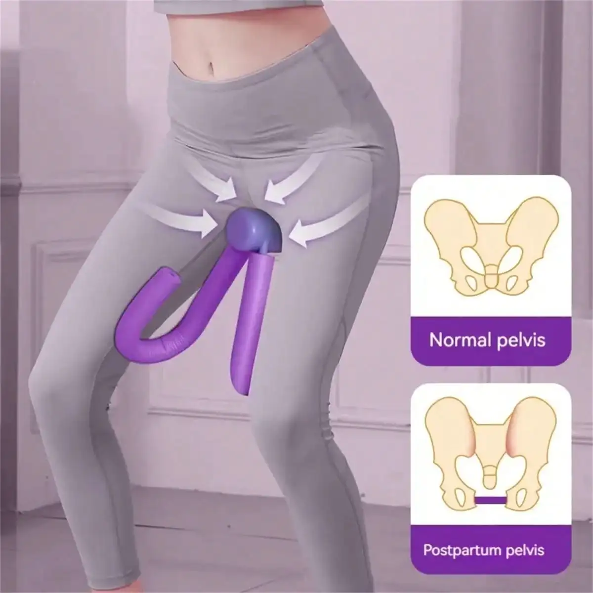 1pc multifunctional pelvic floor and leg muscle trainer, suitable for home gyms - tighten buttocks, strengthen thighs