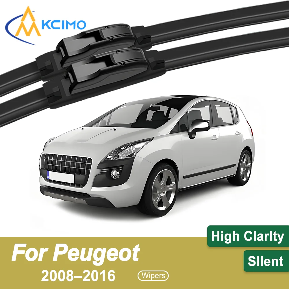 

2-Pack Superior Wiper Blades for Peugeot 3008 T84 2008–2016 All-Season Durable Quiet Wiping Uninterrupted Visibility